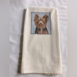 Yorkshire Terrier Dog Print Cotton Towel
